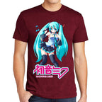 Playera Hatsune Miku Nota Musical Vocaloid Algodón Premium #0003195