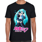 Playera Hatsune Miku Nota Musical Vocaloid Algodón Premium #0003195