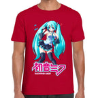 Playera Hatsune Miku Nota Musical Vocaloid Algodón Premium #0003195