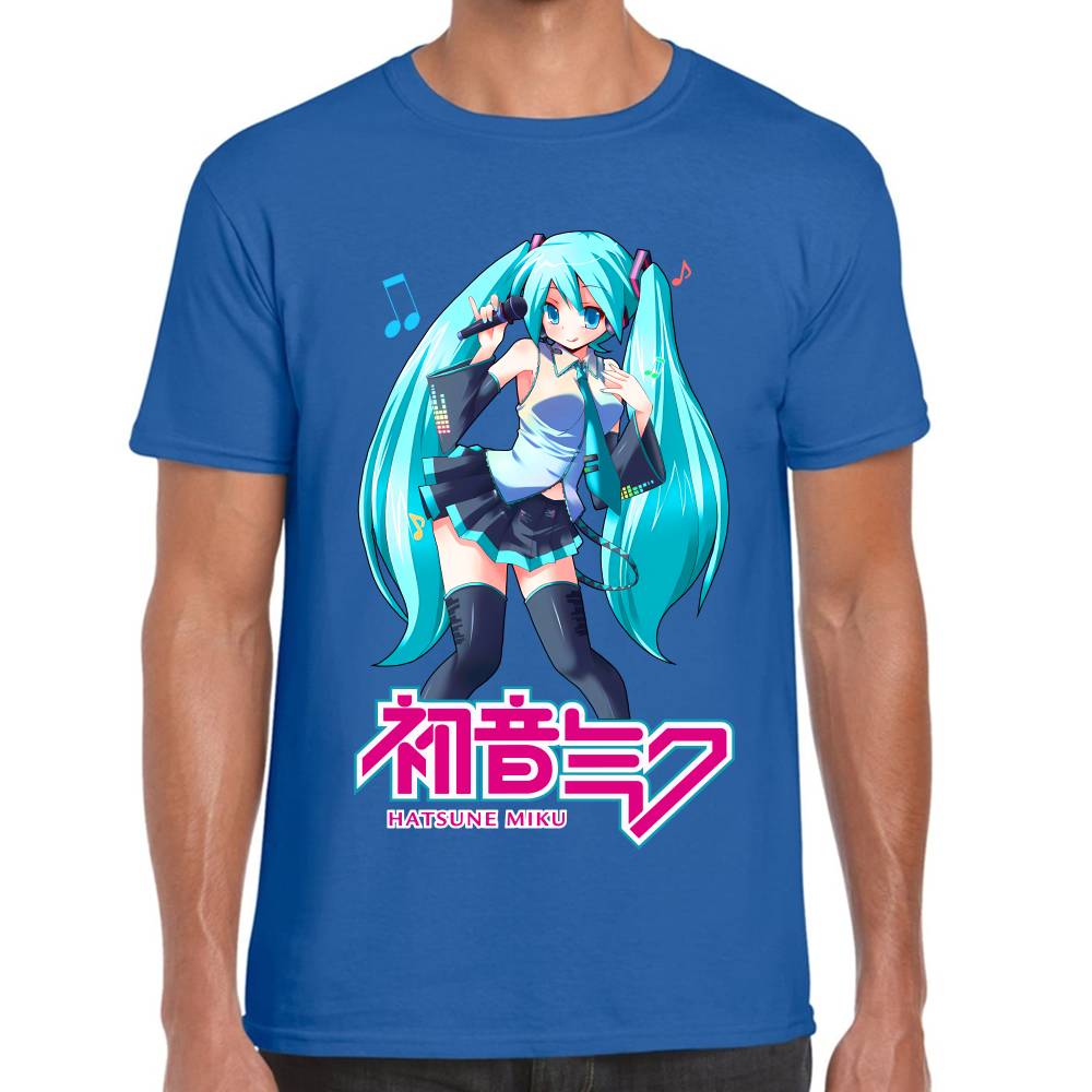Playera Hatsune Miku Nota Musical Vocaloid Algodón Premium #0003195