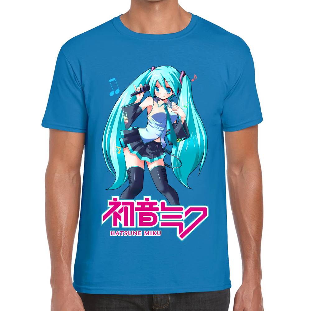 Playera Hatsune Miku Nota Musical Vocaloid Algodón Premium #0003195