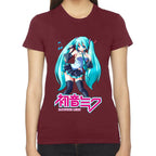 Playera Hatsune Miku Nota Musical Vocaloid Algodón Premium #0003195