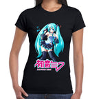 Playera Hatsune Miku Nota Musical Vocaloid Algodón Premium #0003195