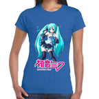 Playera Hatsune Miku Nota Musical Vocaloid Algodón Premium #0003195