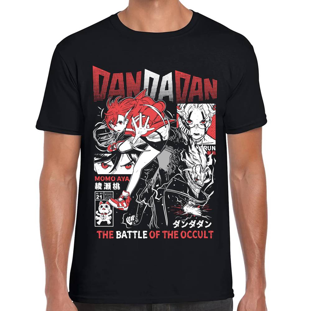 Playera Momo Ayase, Turbo Abuela y Okarun Dan Da Dan The Battle of the Occult #0003196 Imagen principal del producto