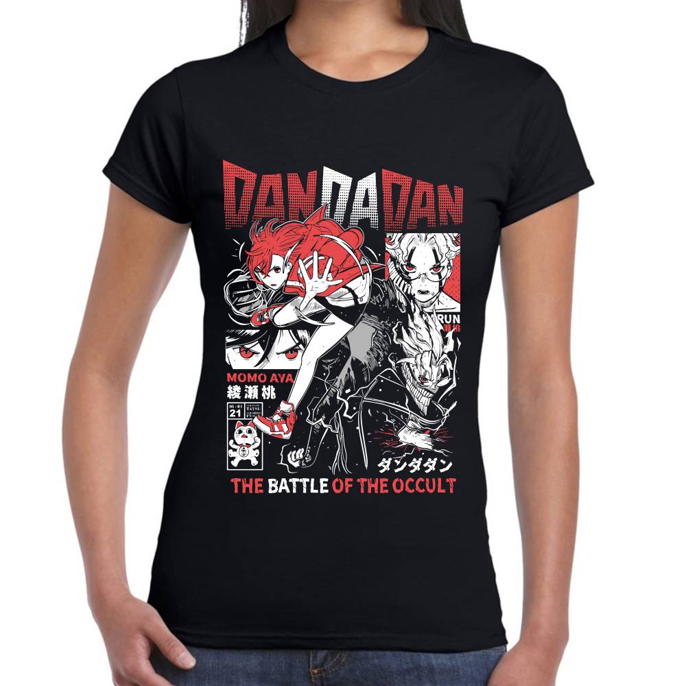 Playera Momo Ayase, Turbo Abuela y Okarun Dan Da Dan The Battle of the Occult #0003196 Imagen secundaria del producto