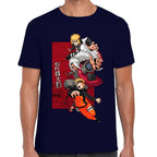 Playera Naruto, Jiraiya y Minato Naruto Shippuden Algodón Premium #0003197