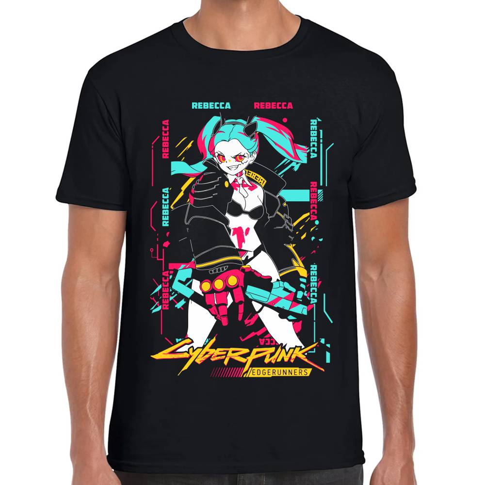 Playera Rebecca CyberPunk Algodón Premium #0003199 Imagen principal del producto
