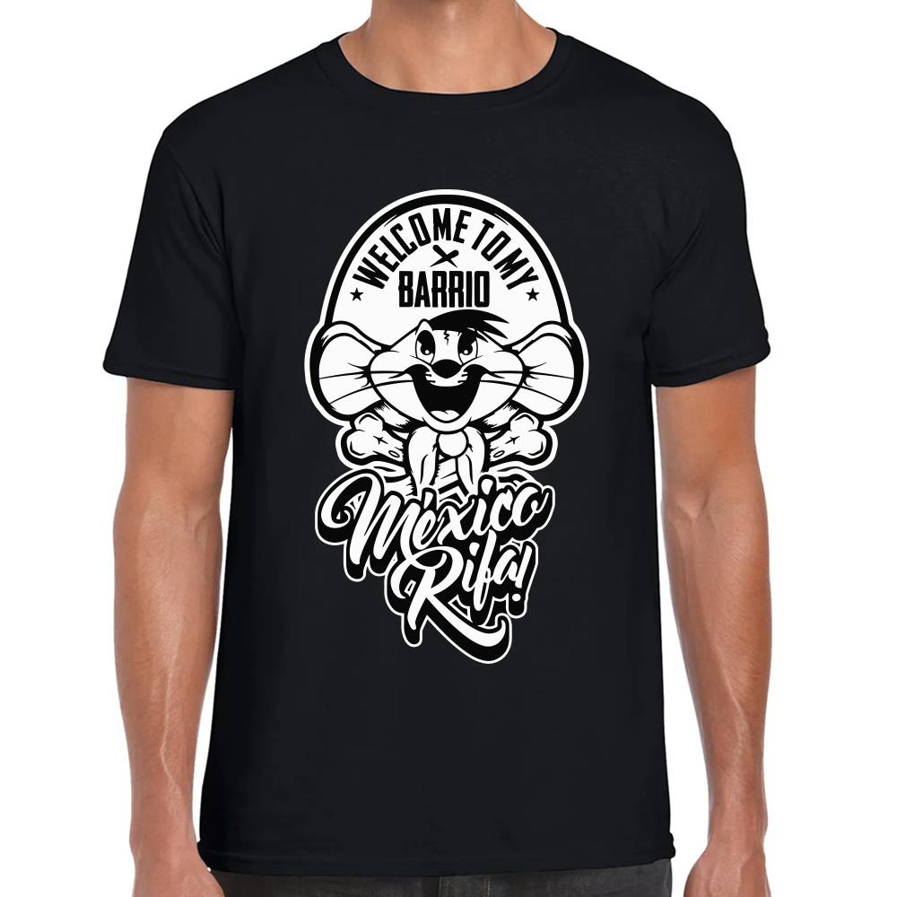 Playera Speedy Gonzales Welcome To My Barrio Algodón Premium #0003203 Imagen principal del producto