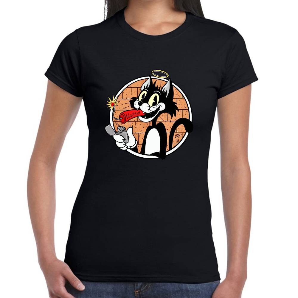 Playera Black Cat TNT Algodón Premium #0003206