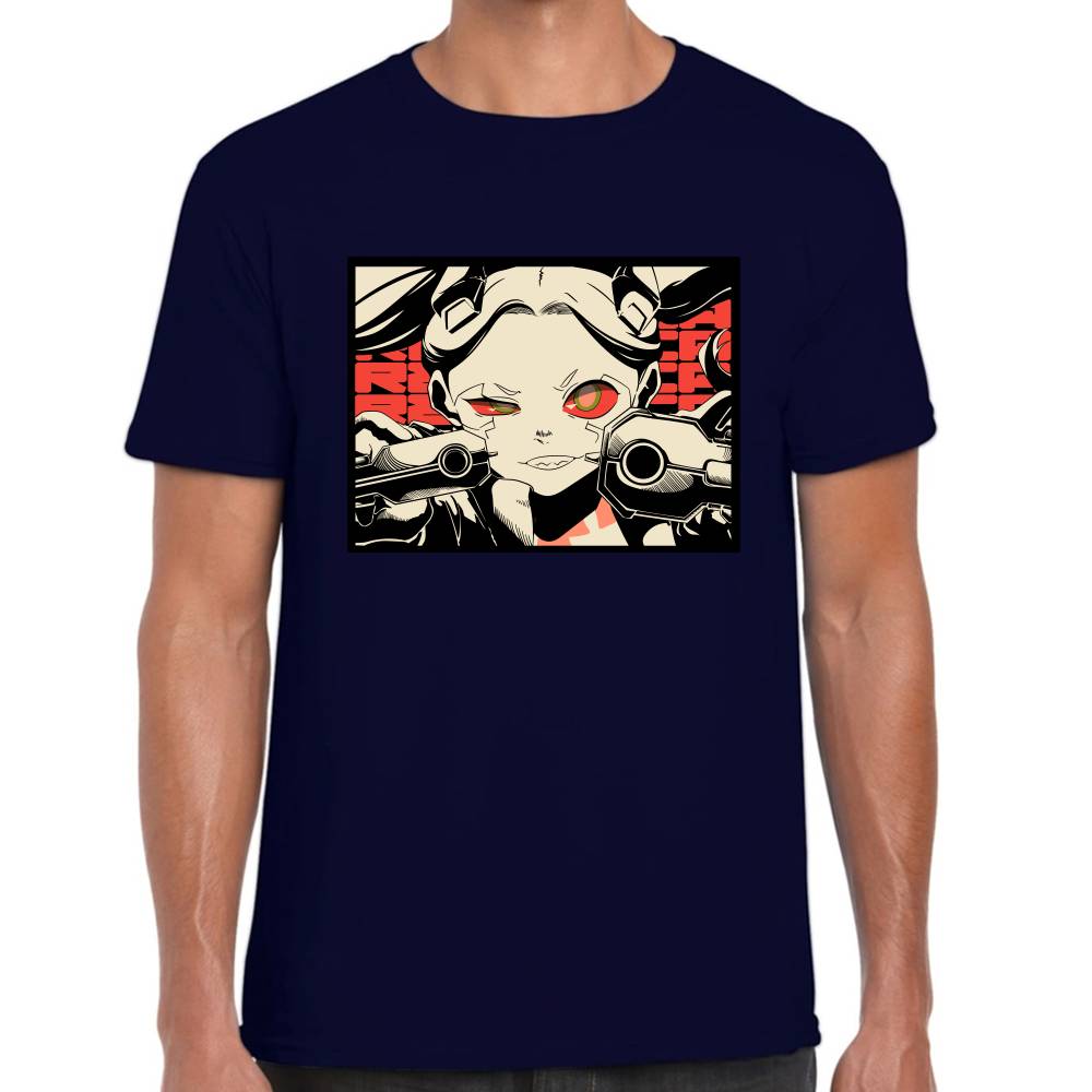 Playera Rebecca Frame Cyberpunk Algodón Premium #0003211