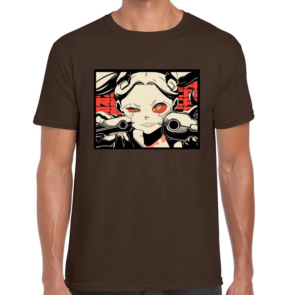 Playera Rebecca Frame Cyberpunk Algodón Premium #0003211