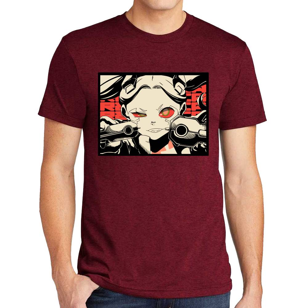 Playera Rebecca Frame Cyberpunk Algodón Premium #0003211