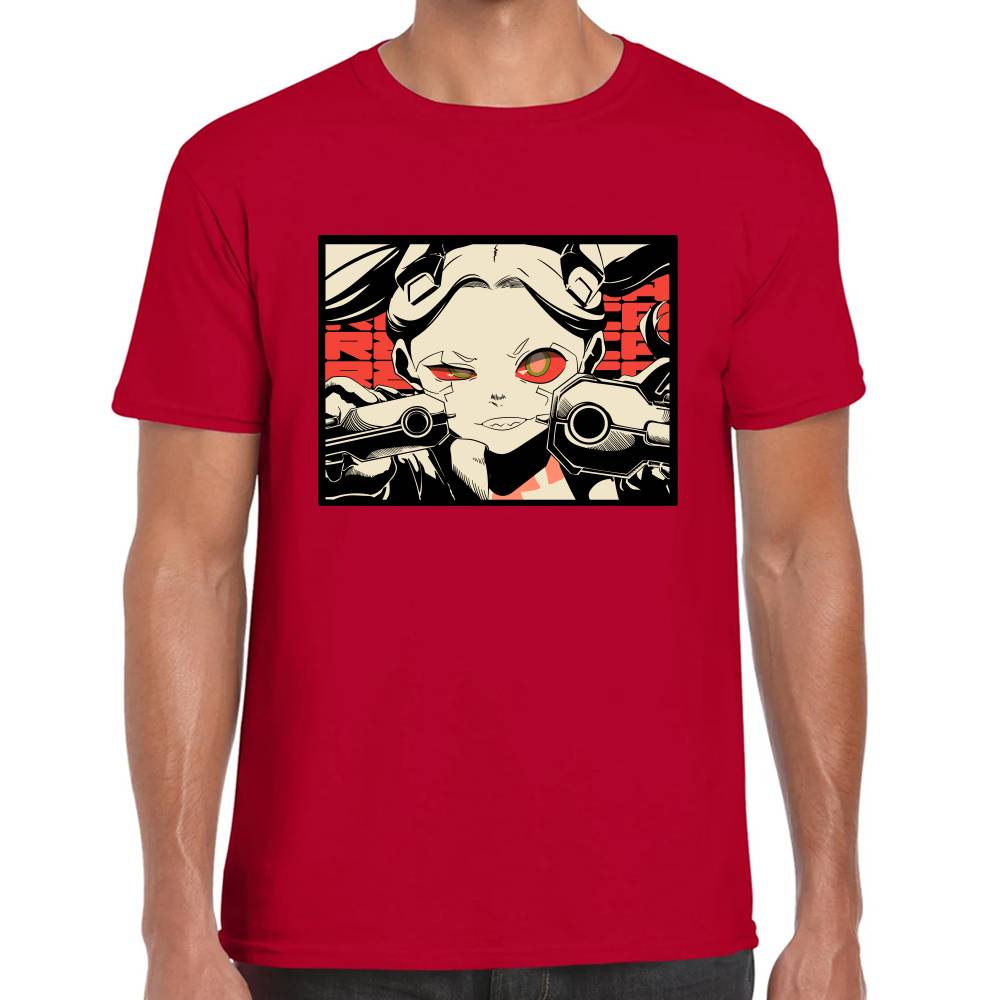 Playera Rebecca Frame Cyberpunk Algodón Premium #0003211