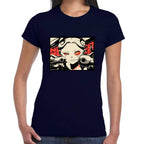 Playera Rebecca Frame Cyberpunk Algodón Premium #0003211