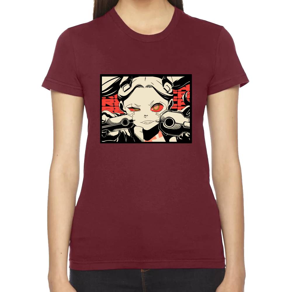 Playera Rebecca Frame Cyberpunk Algodón Premium #0003211