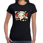 Playera Rebecca Frame Cyberpunk Algodón Premium #0003211