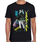 Playera Rebecca Doble Arma Cyberpunk Algodón Premium #0003212