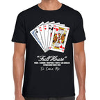 Playera Poker Playing Cards Hugo V2 Full House Algodón Premium #0003213