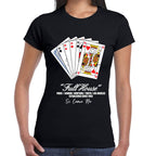 Playera Poker Playing Cards Hugo V2 Full House Algodón Premium #0003213