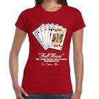 Playera Poker Playing Cards Hugo V2 Full House Algodón Premium #0003213
