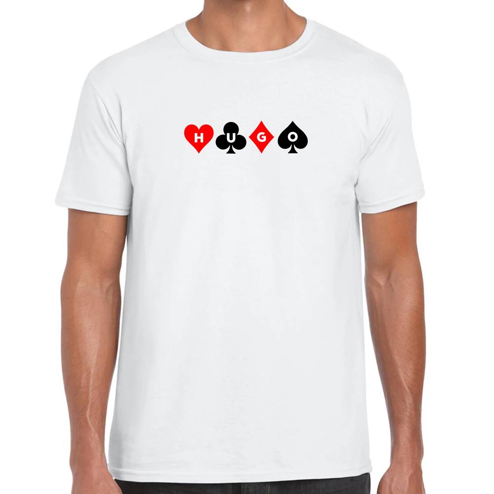 Playera Poker Playing Cards Hugo V3 Algodón Premium #0003214