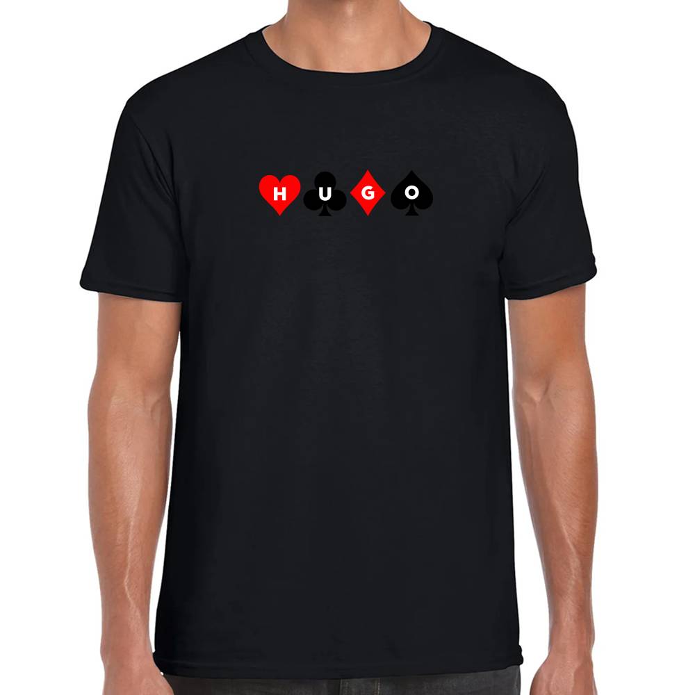 Playera Poker Playing Cards Hugo V3 Algodón Premium #0003214