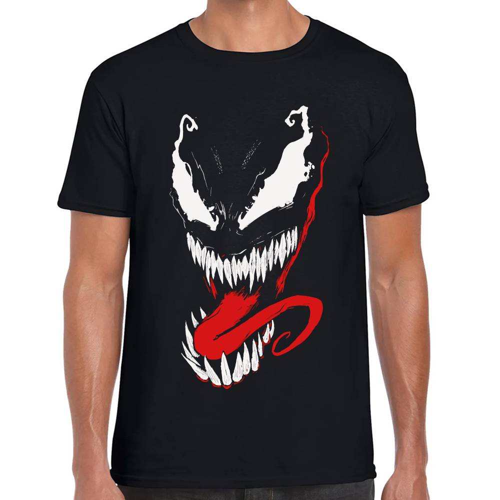 Playera Venom Face Marvel Algodón Premium #0003227
