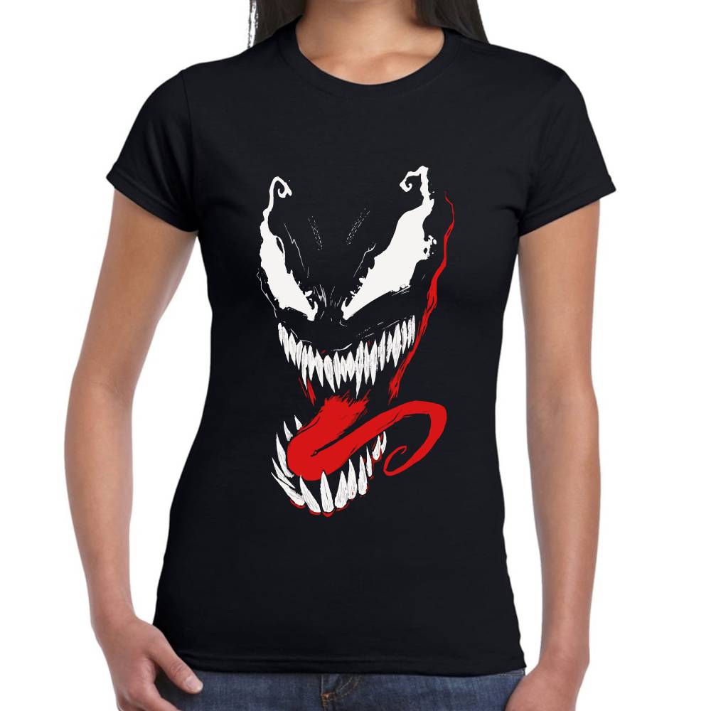 Playera Venom Face Marvel Algodón Premium #0003227