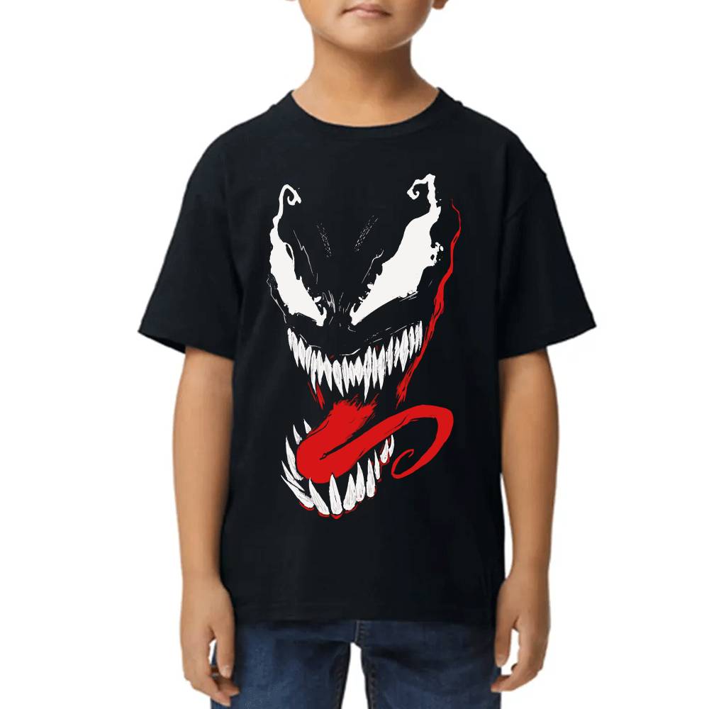 Playera de Niño Venom Face Marvel Algodón Premium #0003227