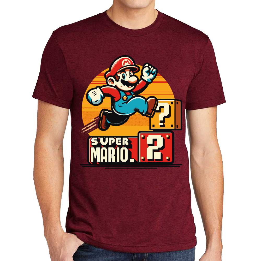 Playera Super Mario Bros Saltando Nintendo Algodón Premium #0003229