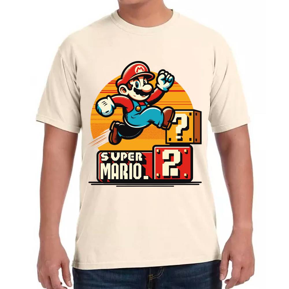 Playera Super Mario Bros Saltando Nintendo Algodón Premium #0003229