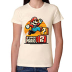 Playera Super Mario Bros Saltando Nintendo Algodón Premium #0003229