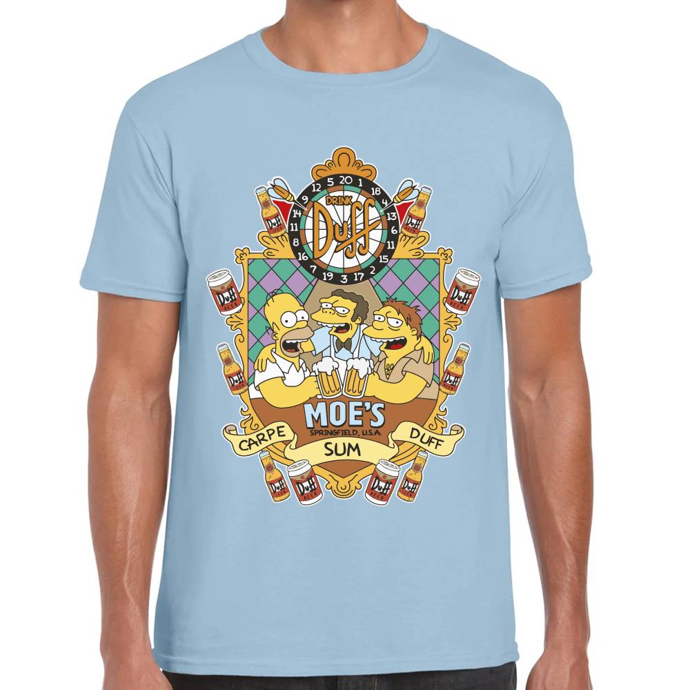 Playera Homero, Moe & Barney Los Simpson Algodón Premium #0003232