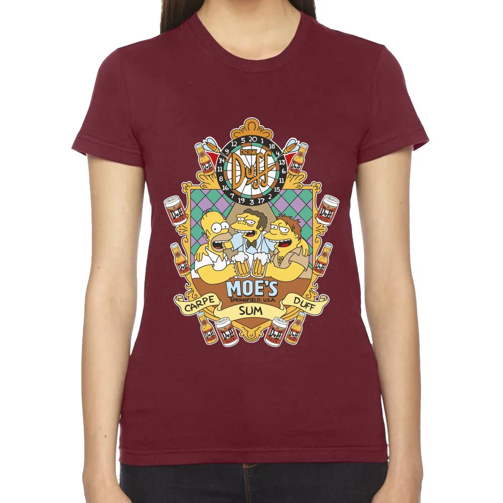 Playera Homero, Moe & Barney Los Simpson Algodón Premium #0003232