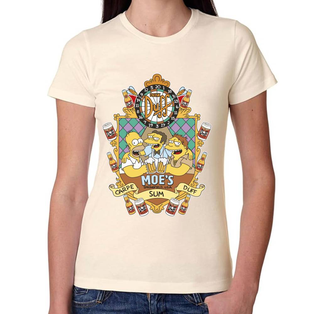 Playera Homero, Moe & Barney Los Simpson Algodón Premium #0003232