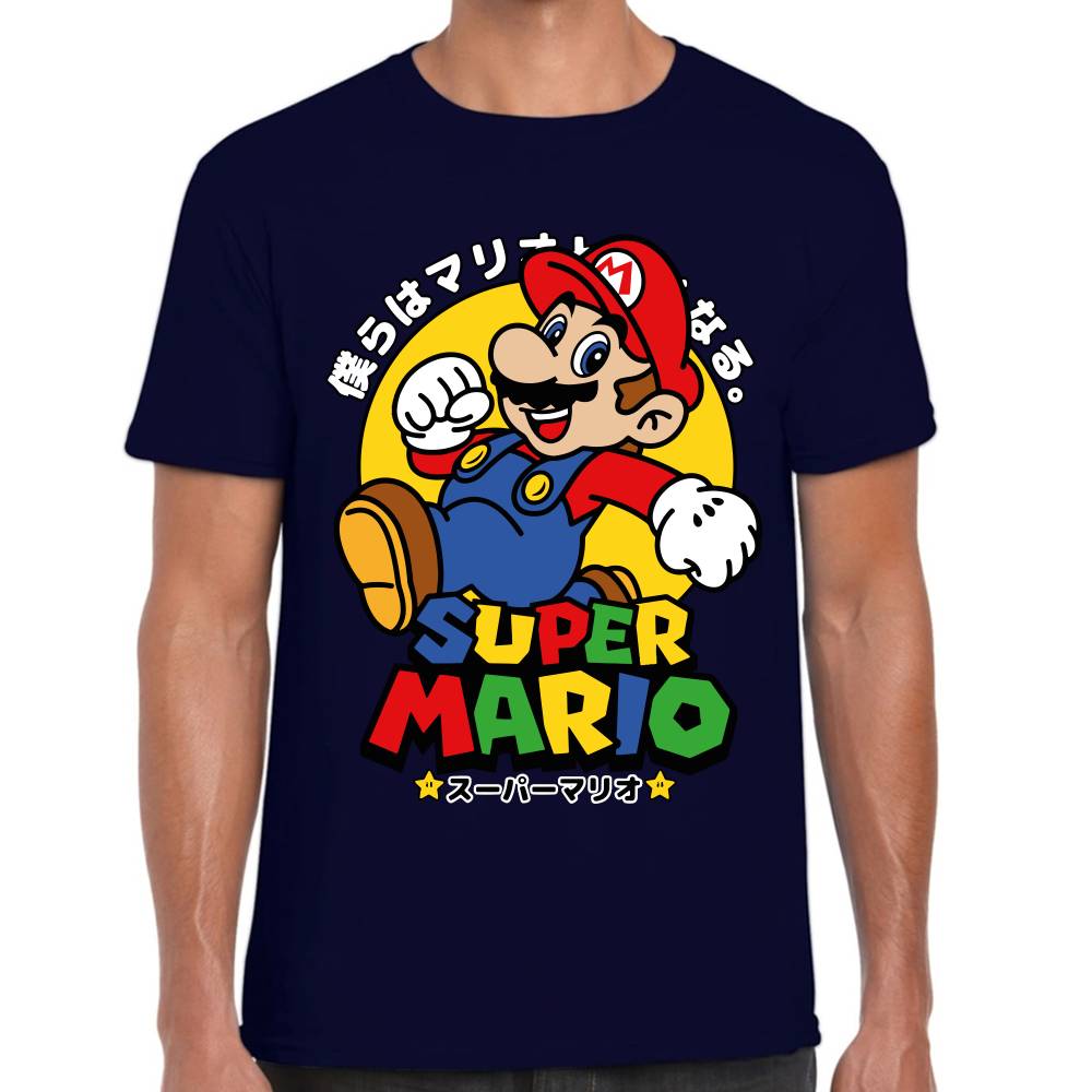 Playera Mario Bros Japonés Super Mario Nintendo Algodón Premium #0003233