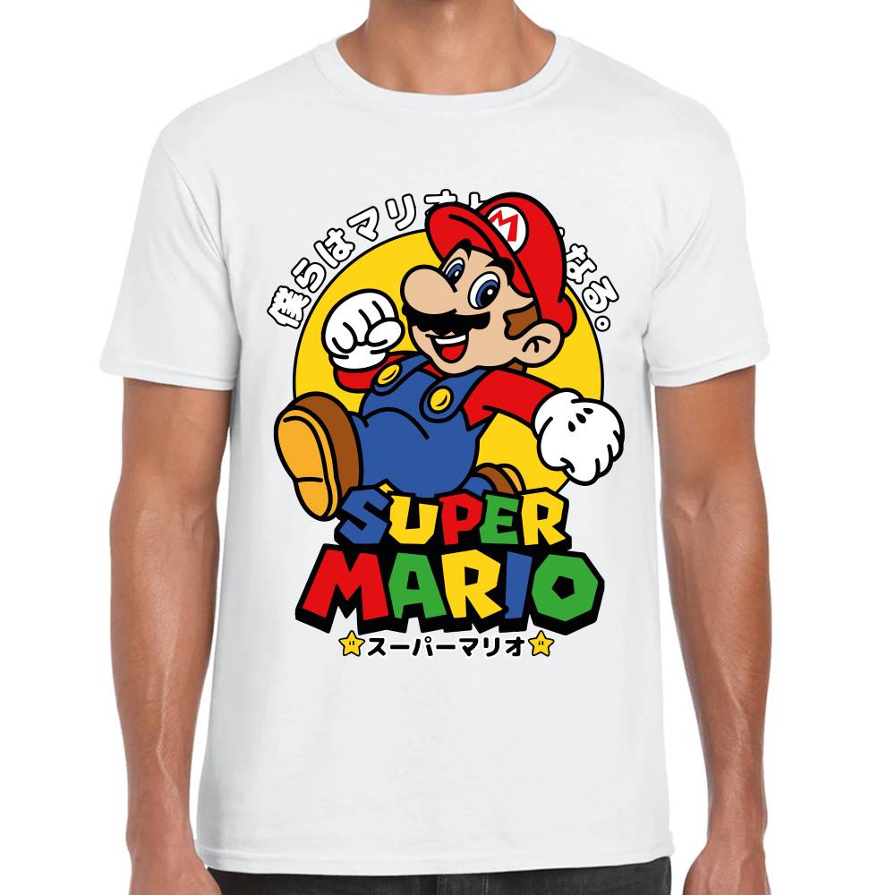 Playera Mario Bros Japonés Super Mario Nintendo Algodón Premium #0003233