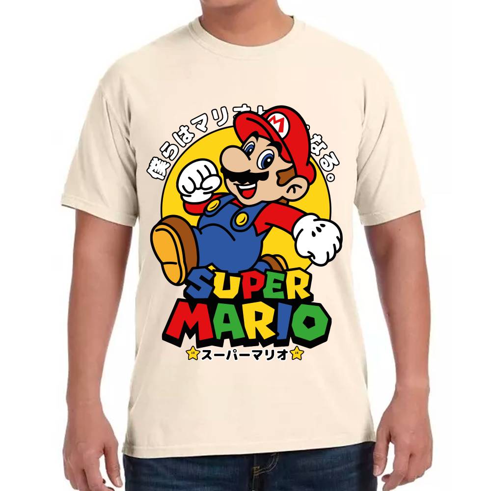 Playera Mario Bros Japonés Super Mario Nintendo Algodón Premium #0003233