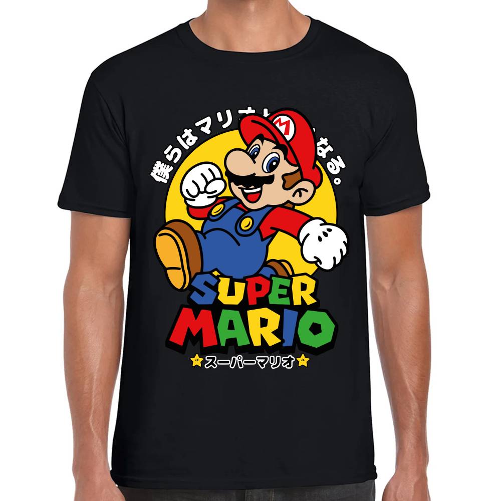 Playera Mario Bros Japonés Super Mario Nintendo Algodón Premium #0003233 Imagen principal del producto