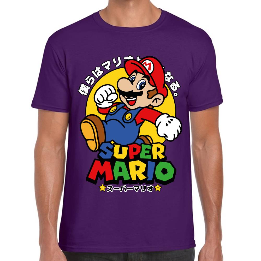 Playera Mario Bros Japonés Super Mario Nintendo Algodón Premium #0003233