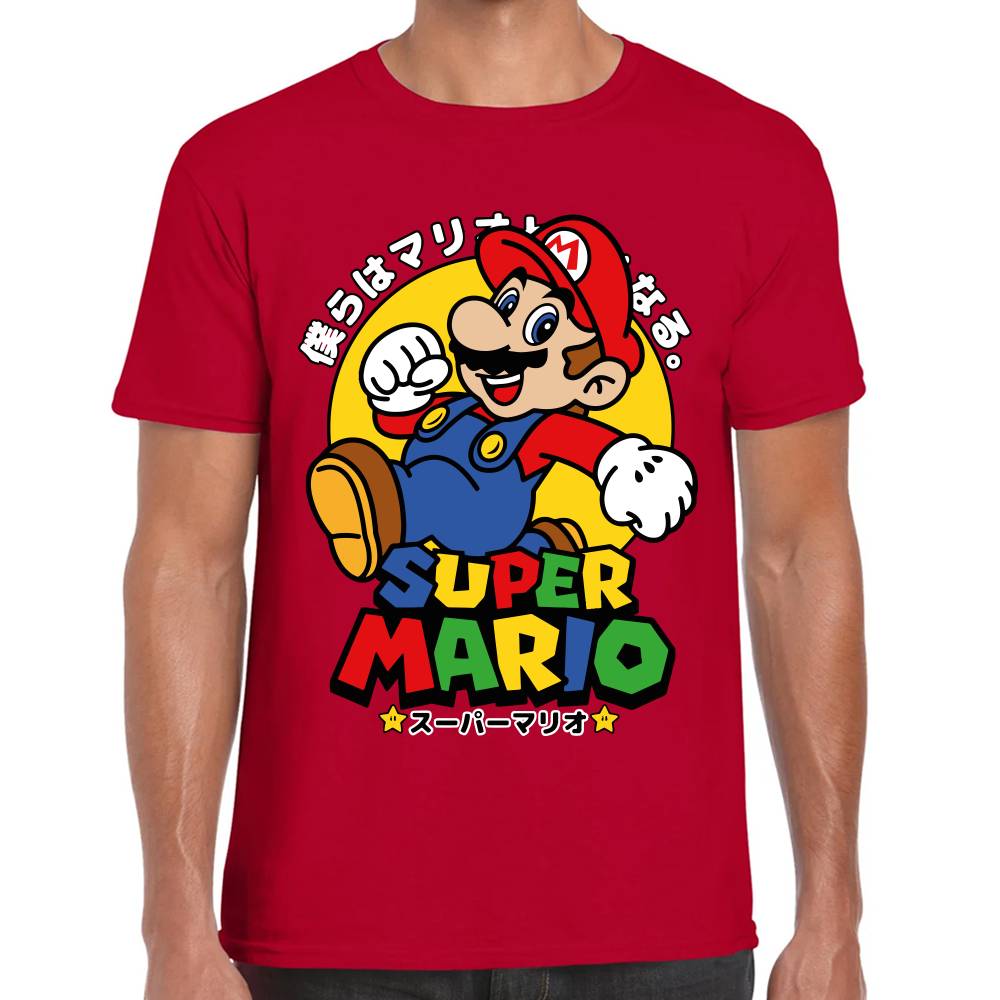 Playera Mario Bros Japonés Super Mario Nintendo Algodón Premium #0003233