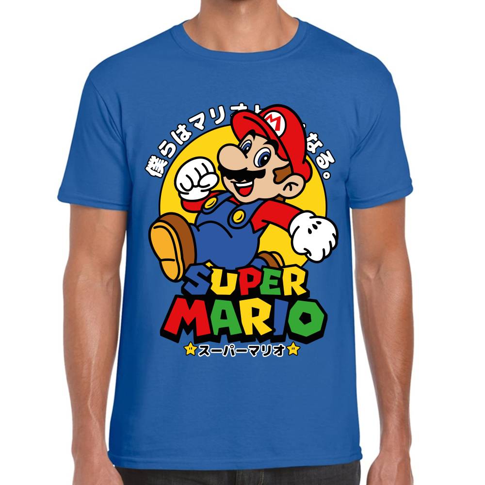 Playera Mario Bros Japonés Super Mario Nintendo Algodón Premium #0003233