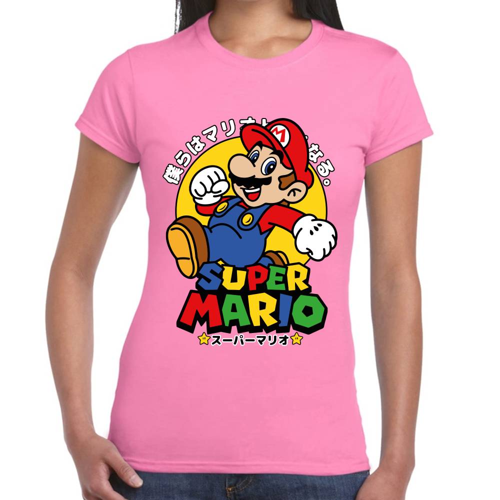 Playera Mario Bros Japonés Super Mario Nintendo Algodón Premium #0003233