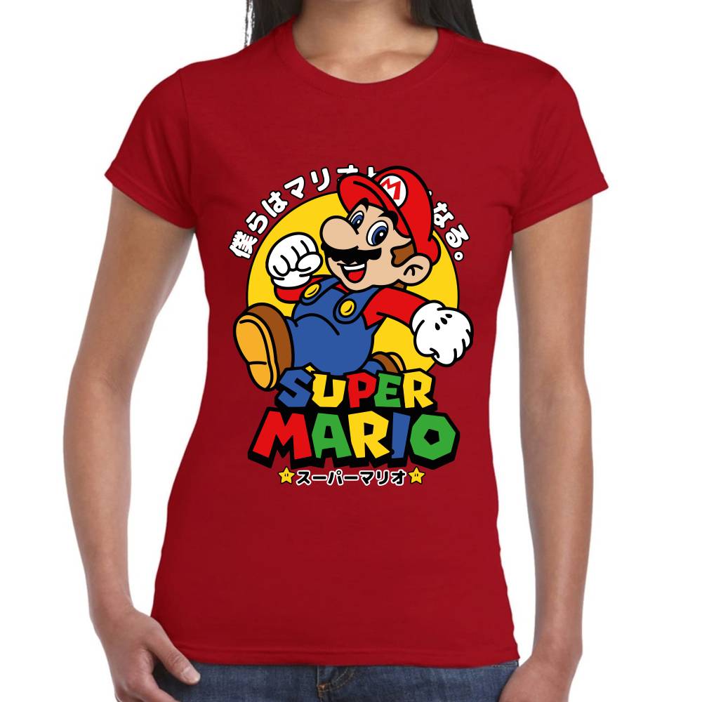 Playera Mario Bros Japonés Super Mario Nintendo Algodón Premium #0003233