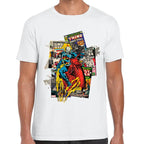 Playera Ghost Rider Comic Background Marvel Algodón Premium #0003234