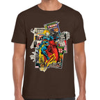 Playera Ghost Rider Comic Background Marvel Algodón Premium #0003234