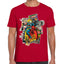 Playera Ghost Rider Comic Background Marvel Algodón Premium #0003234