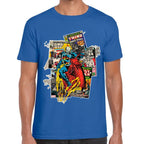 Playera Ghost Rider Comic Background Marvel Algodón Premium #0003234
