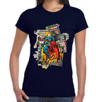 Playera Ghost Rider Comic Background Marvel Algodón Premium #0003234